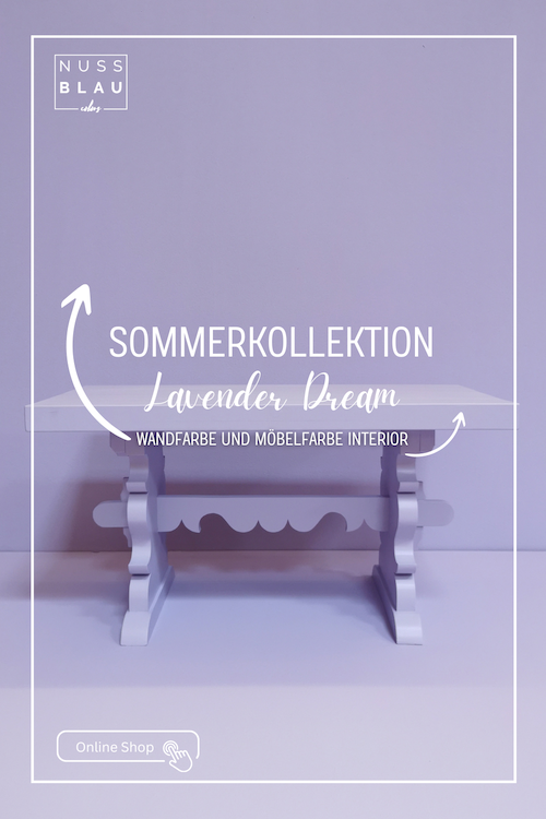 Wandfarbe und Möbelfarbe in Lavender Dream
