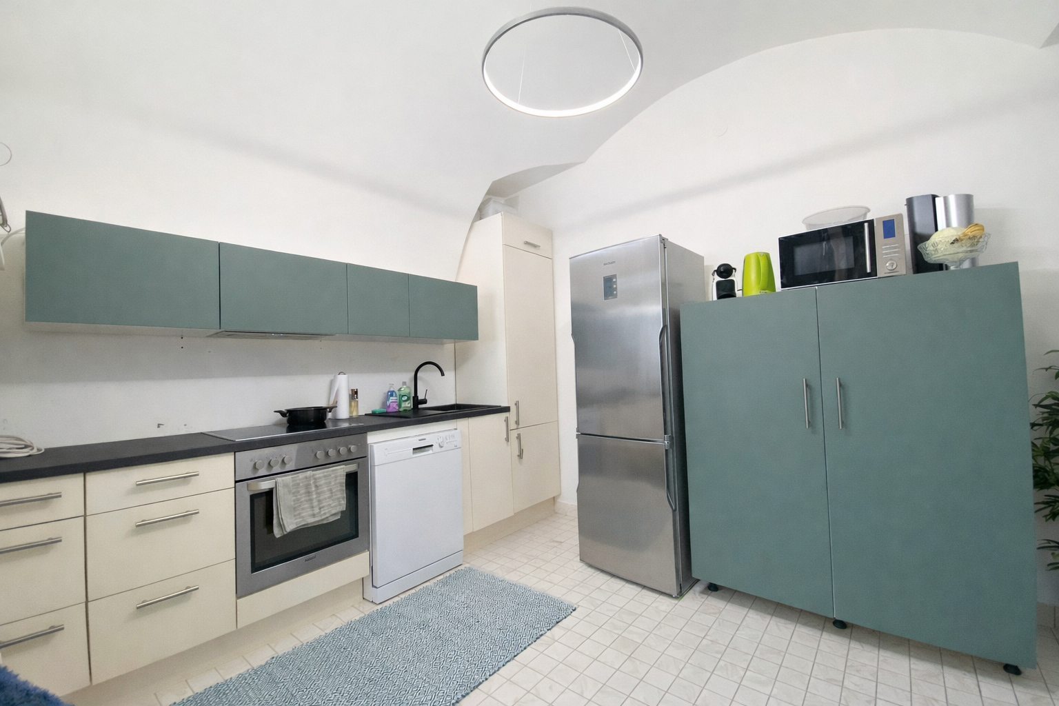 IKEA METOD Küche in Graugrün - VORHER