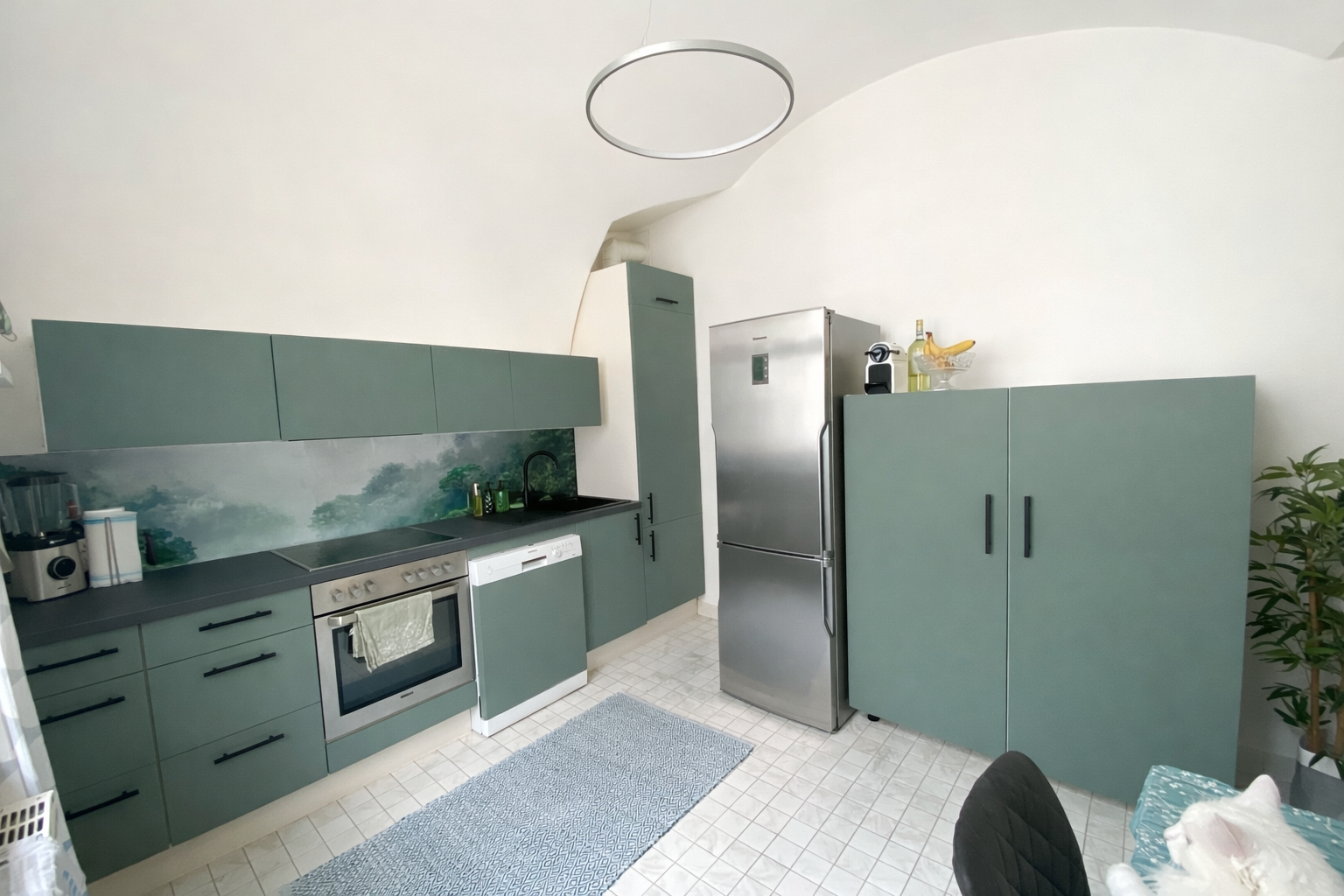 IKEA METOD Küche in Graugrün - NACHHER